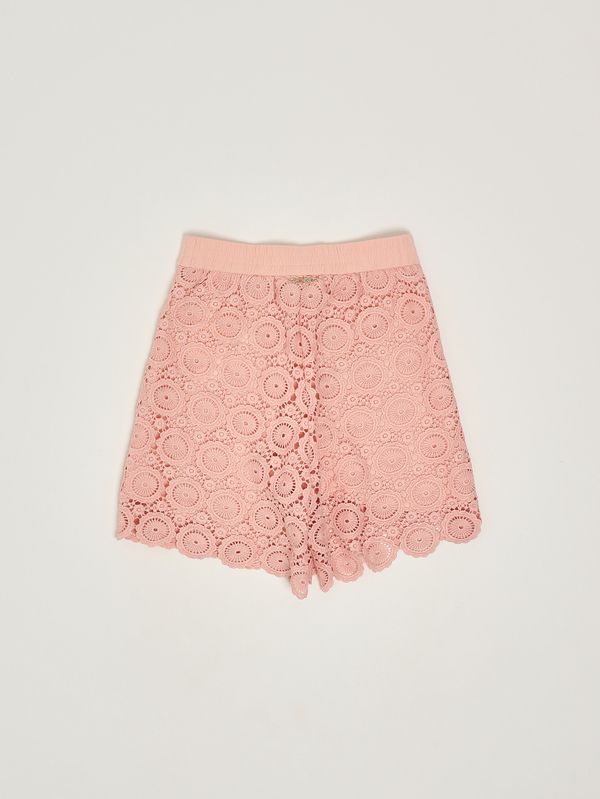 2. Shorts bambina con ricami Fucsia Twinset 261gj2q31