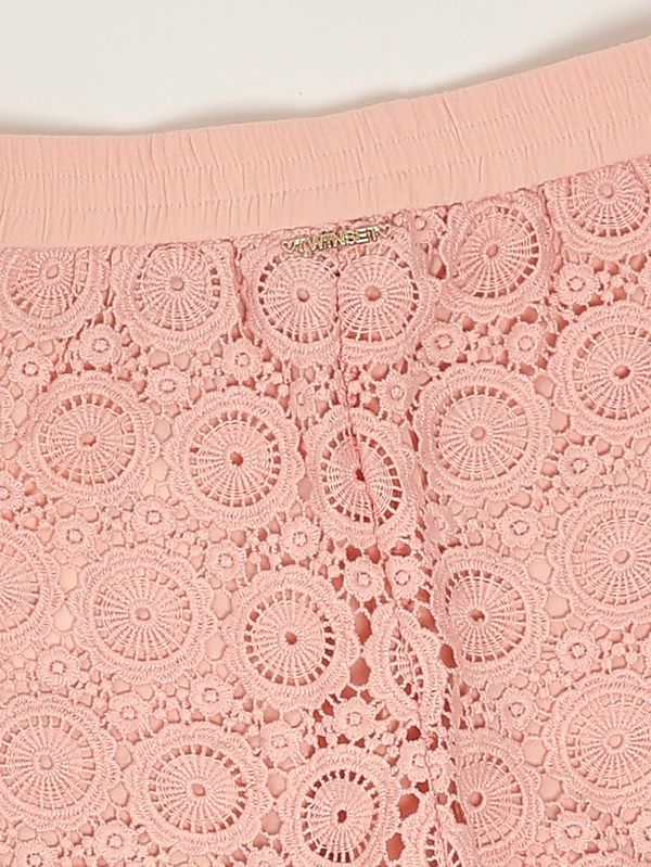 3. Shorts bambina con ricami Fucsia Twinset 261gj2q31