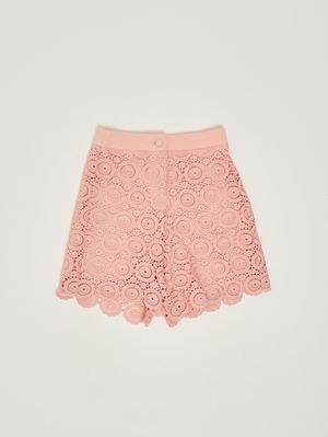 1. Shorts bambina con ricami Fucsia