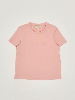 1. T-shirt fille en coton stretch Fuchsia
