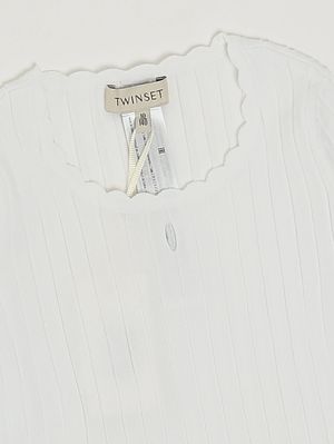 3. Mädchen-Pullover aus Viskose-Mischung Weiß