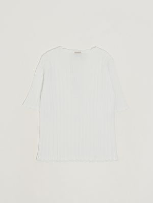 2. Mädchen-Pullover aus Viskose-Mischung Weiß