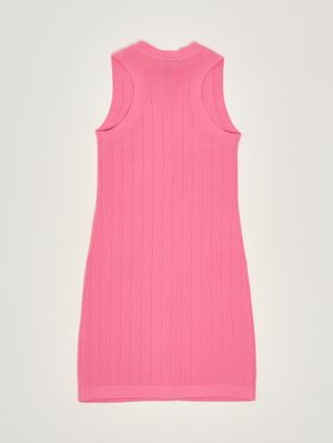 2. Abito bambina in maglia Fucsia