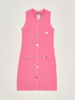 1. Abito bambina in maglia Fucsia
