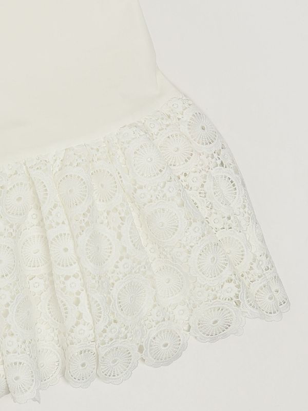 3. Abito bambina in cotone stretch Bianco Twinset 261gb2012