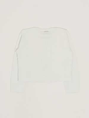 2. Cardigan bambina con ricami Bianco