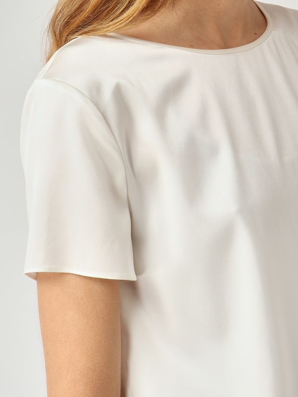 5. Blouse femme en soie stretch Blanc optique Emporio Armani 8n2k152nxxz