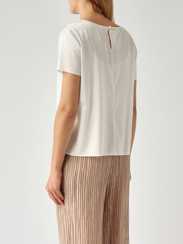 4. Blouse femme en soie stretch Blanc optique Emporio Armani 8n2k152nxxz