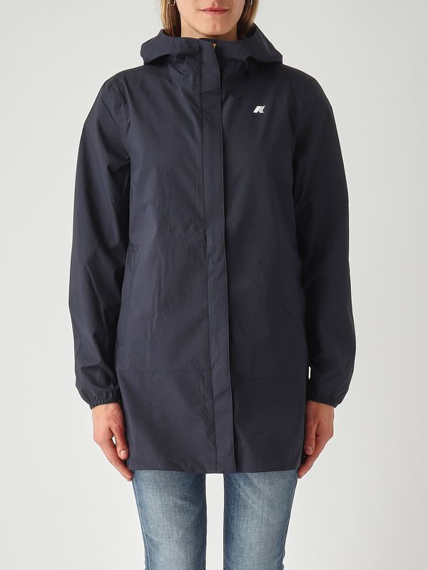 Women's Sophie Stretch Dot jacket in recycled technical fabric Blue K-Way