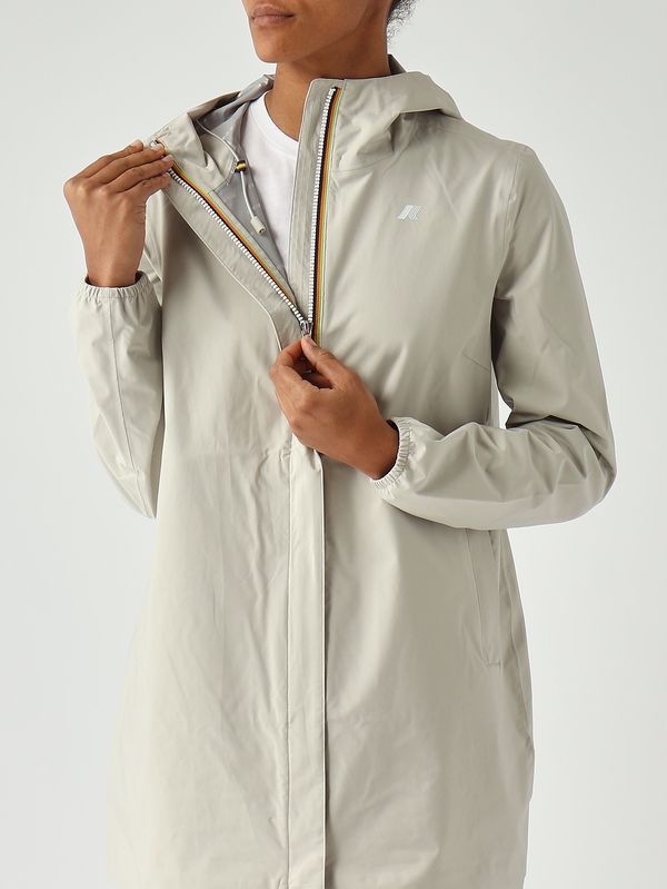 5. Damenjacke Sophie Stretch Dot aus recyceltem technischem Gewebe Beige K-Way k5127nw