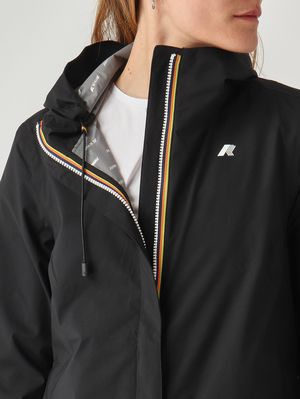 5. Women's Sophie Stretch Dot jacket in recycled technical fabric Black