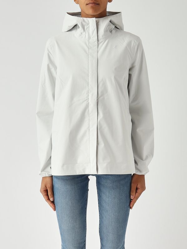 1. Chaqueta de mujer Marguerite Stretch Dot de nailon Blanco K-Way k31382w