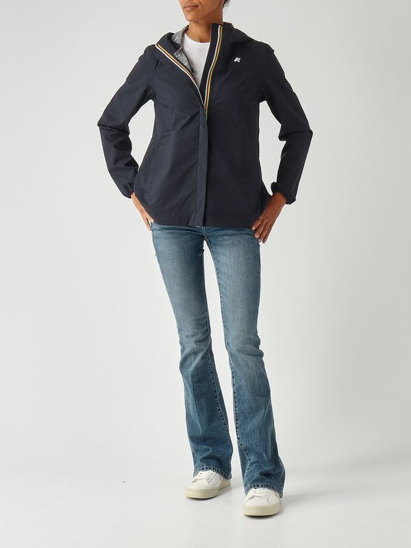 2. Chaqueta de mujer Marguerite Stretch Dot de nailon Azul K-Way k31382w