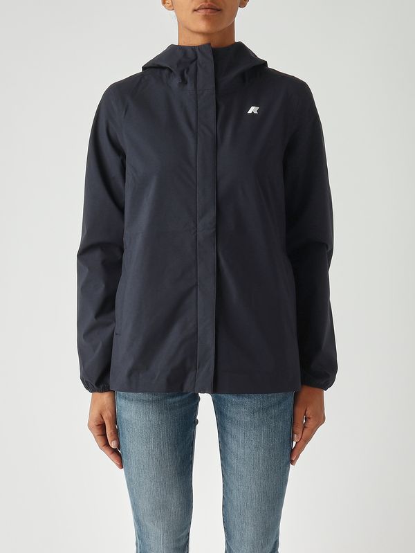 1. Chaqueta de mujer Marguerite Stretch Dot de nailon Azul K-Way k31382w
