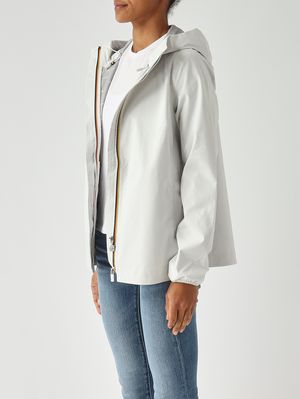 3. Chaqueta de mujer Marguerite Stretch Dot de nailon Blanco
