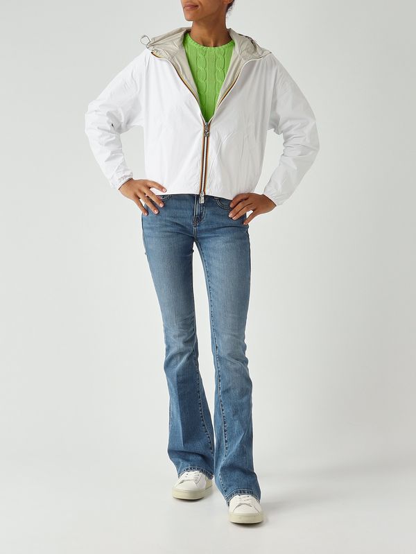 3. Chaqueta de mujer Laurette Plus.2 de nailon Blanco-Beige K-Way k81333w