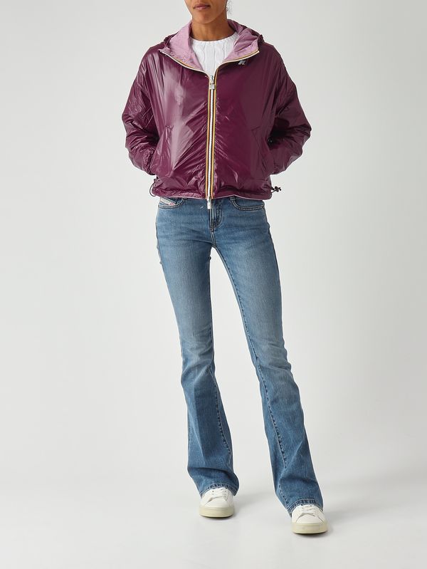 3. Chaqueta de mujer Laurette Plus.2 de nailon Glicina-Malva K-Way k81333w