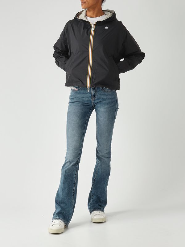 3. Chaqueta de mujer Laurette Plus.2 de nailon Negro-Beige K-Way k81333w