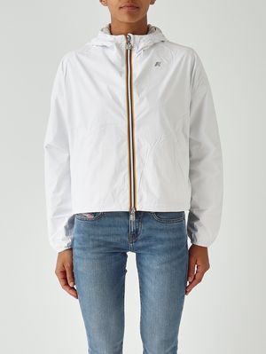 1. Chaqueta de mujer Laurette Plus.2 de nailon Blanco-Beige