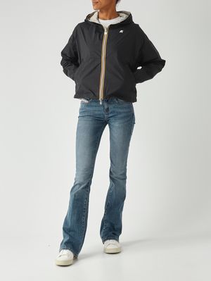 3. Chaqueta de mujer Laurette Plus.2 de nailon Negro-Beige