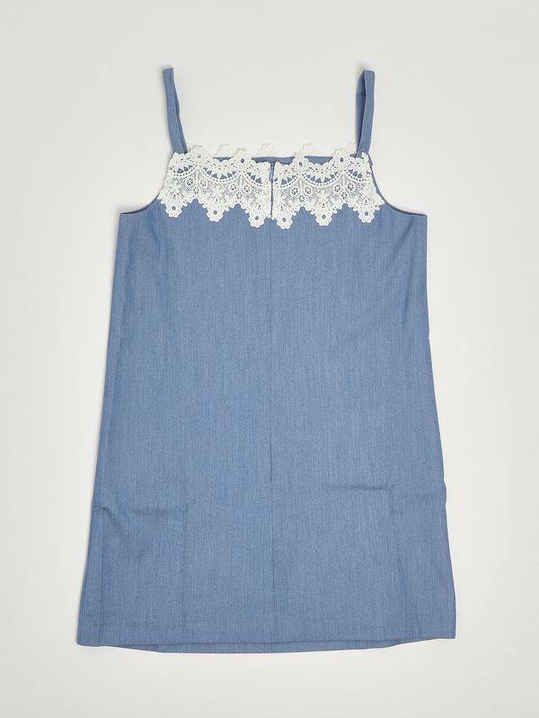 2. Mädchenkleid aus Viskosemischung Blau Twinset 261gj2q13