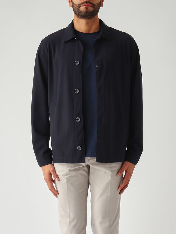 1. Herren-Overshirt aus technischem Stretchmaterial Marine Herno gi000602u12359s