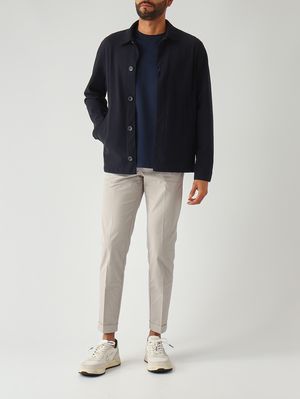 2. Herren-Overshirt aus technischem Stretchmaterial Marine