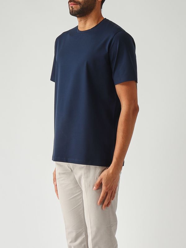3. T-shirt uomo in cotone tecnico stretch Navy Herno jg000174u52003