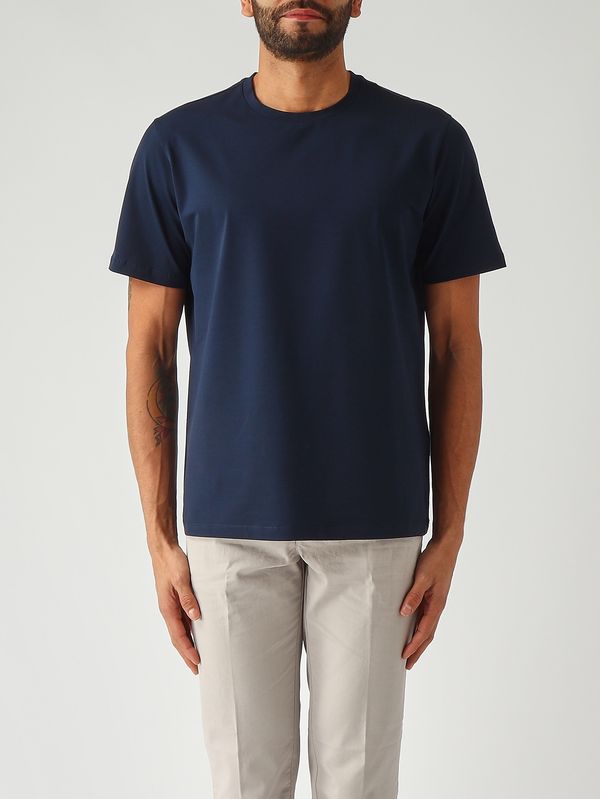 1. T-shirt uomo in cotone tecnico stretch Navy Herno jg000174u52003