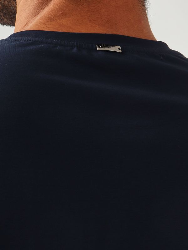 5. T-shirt uomo in cotone tecnico stretch Navy Herno jg000174u52003