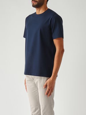 3. T-shirt uomo in cotone tecnico stretch Navy
