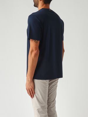 4. T-shirt uomo in cotone tecnico stretch Navy