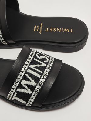 4. Mädchen-Sandalen aus Leder Schwarz
