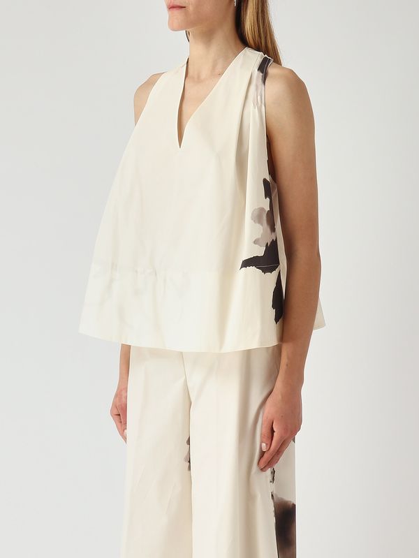 3. Dakota Damenbluse aus Stretch-Baumwolle Elfenbein Liviana Conti f6su57