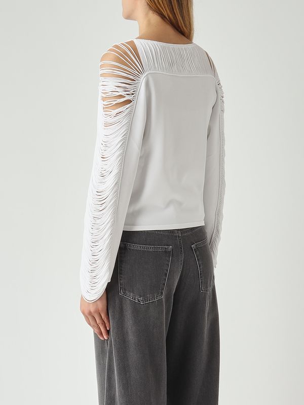 4. Jersey de mujer Odette en mezcla de viscosa Blanco Liviana Conti f6sa44