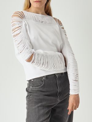 5. Jersey de mujer Odette en mezcla de viscosa Blanco