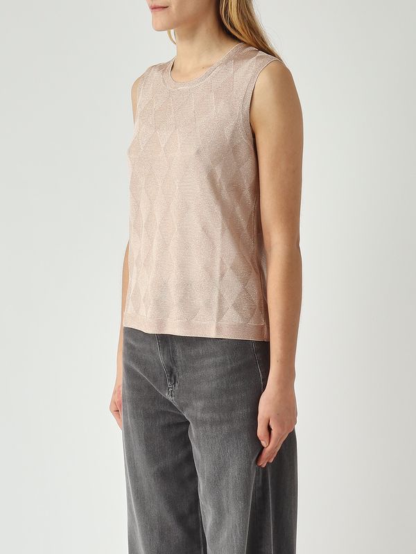 3. Pull femme en viscose Lurex Or rose Gran Sasso 5721123011