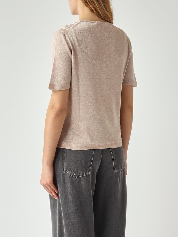 4. Damenoberteil aus Viskose mit Lurex Roségold Gran Sasso 5721223010