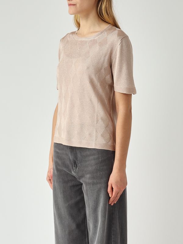 3. Damenoberteil aus Viskose mit Lurex Roségold Gran Sasso 5721223010