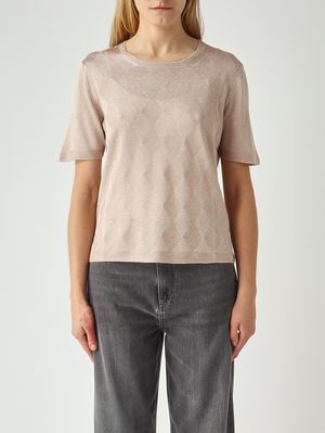 Egrege women's silk and wool sweater 2516361021600 Cappuccino