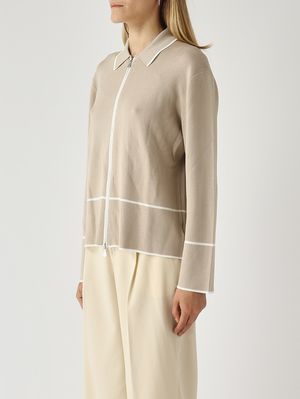 3. Women's jacket in viscose blend Sand