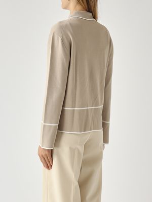 4. Women's jacket in viscose blend Sand