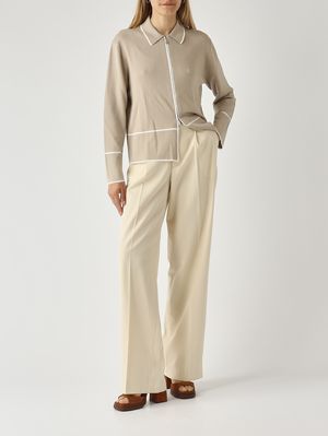 2. Women's jacket in viscose blend Sand