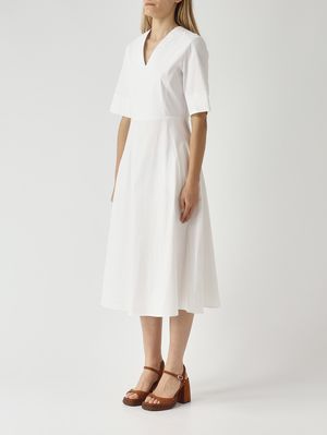3. Women's cotton blend dress White