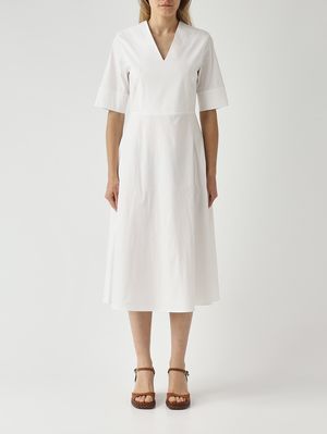 1. Women's cotton blend dress White