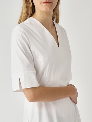 5. Women's cotton blend dress White