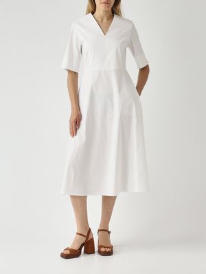 2. Women's cotton blend dress White