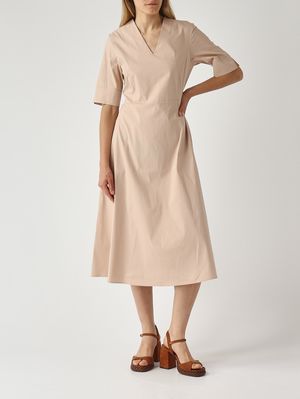 2. Abito donna in misto cotone Cipria