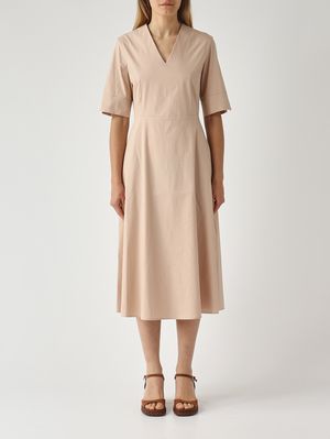 1. Abito donna in misto cotone Cipria