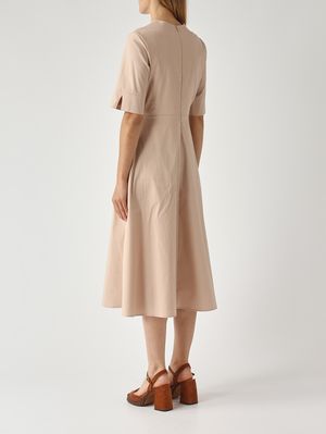 4. Abito donna in misto cotone Cipria